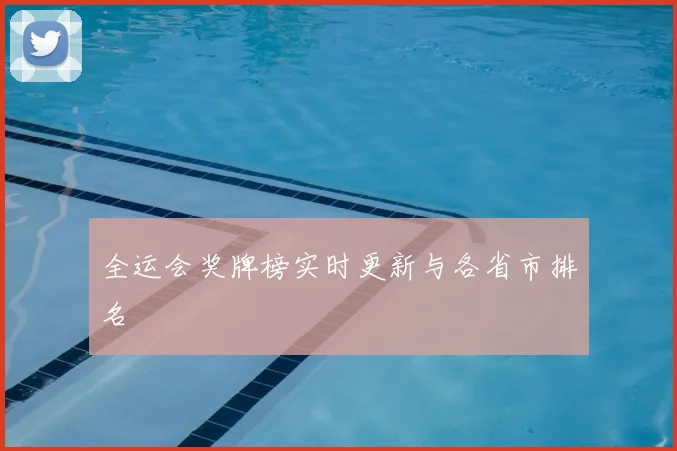 全运会奖牌榜实时更新与各省市排名